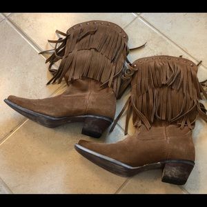 Durango Fringed Cowboy Boots 9